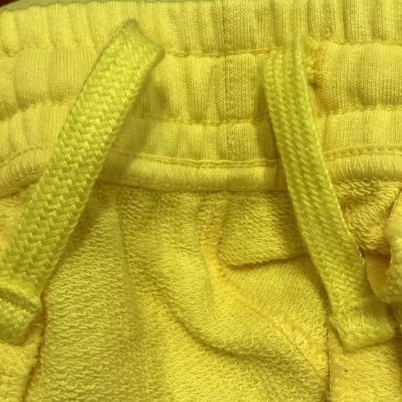 Les Girls Les Boys Slim Sweatpants Cotton Yellow Size Small - Picture 8 of 15